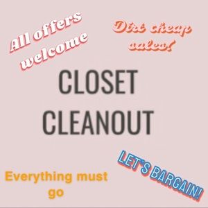 SALE! EVERYTHING MUST GO!!!